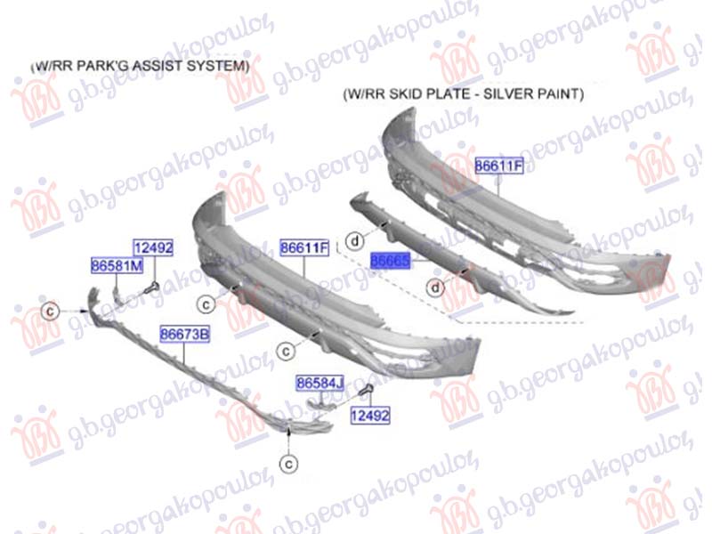 LAJSNA ZADNJEG BRANIKA (PDS SENZOR) (O)