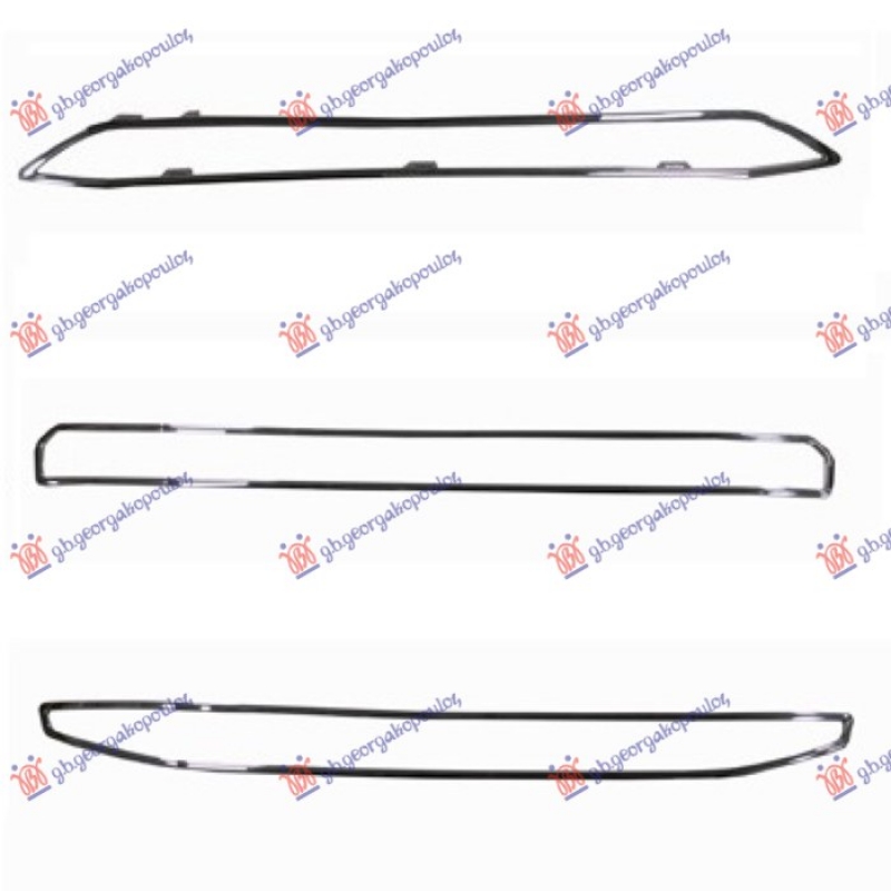 LAJSNE PVC MASKE HROM (SET 3 KOM)