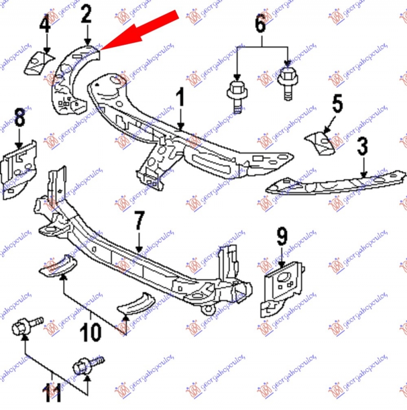 LIMENI OKVIR FARA GORNJI DEO