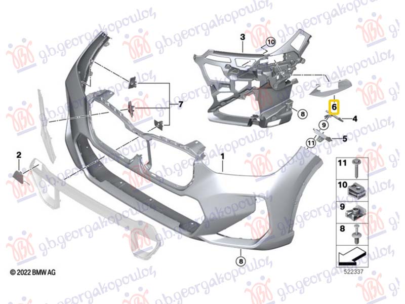 NOSAC APSORBERA PREDNJEG BRANIKA PLASTICNI (M-SPORT)