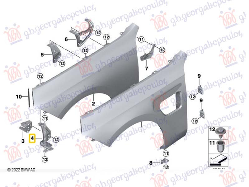 NOSAC BLATOBRANA DONJI METAL