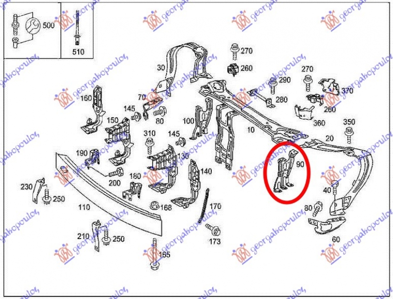 NOSAC HLADNJAKA GORNJI DEO