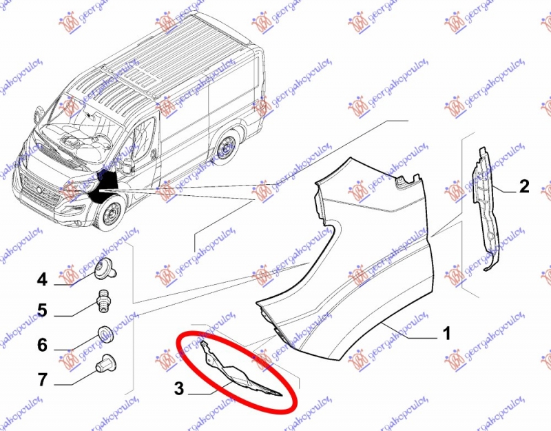 NOSAC PREDNJEG BLATOBRANA