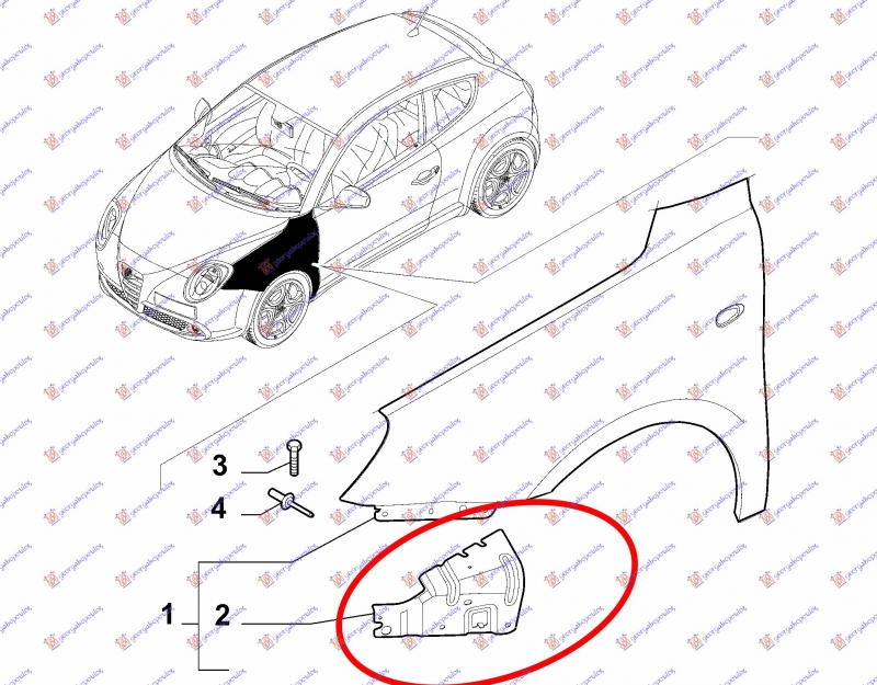 NOSAC PREDNJEG BLATOBRANA METALNI