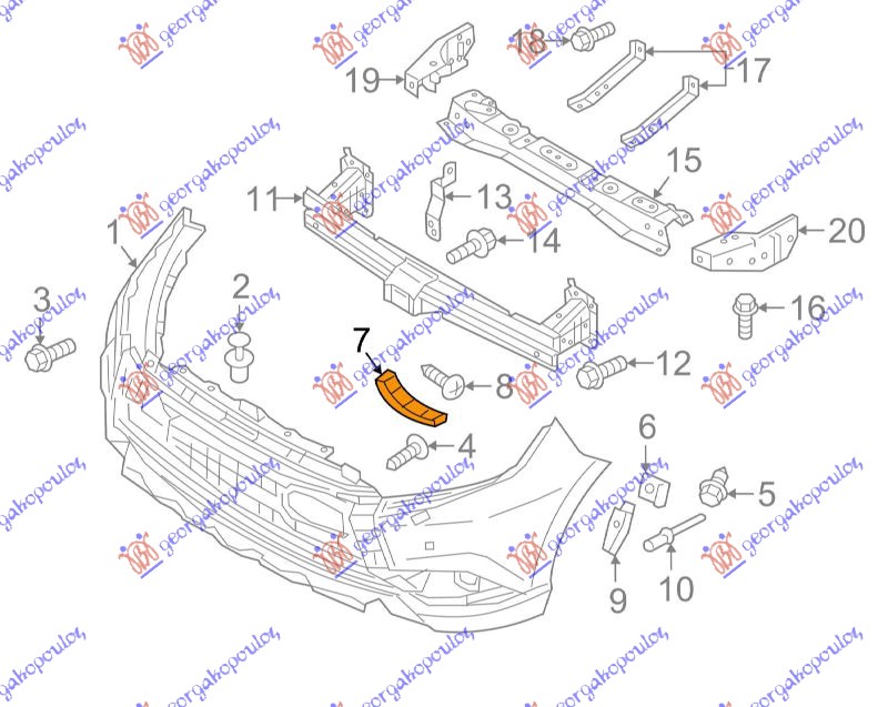 NOSAC PREDNJEG BRANIKA