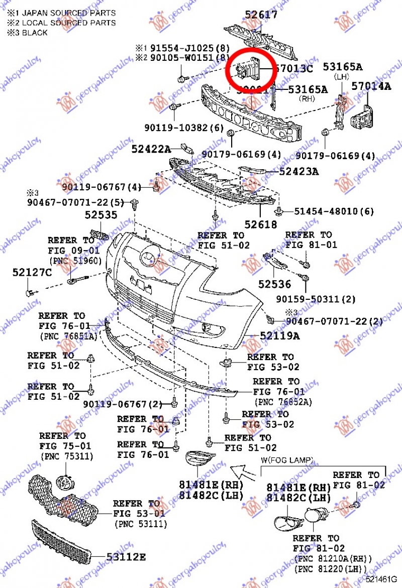 NOSAC PREDNJEG BRANIKA DONJI