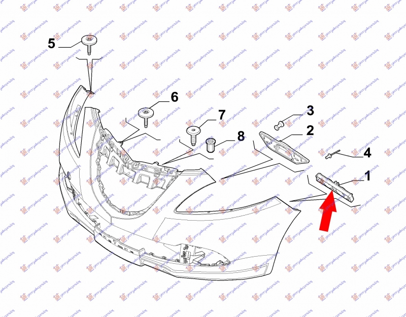NOSAC PREDNJEG BRANIKA PLASTICNI