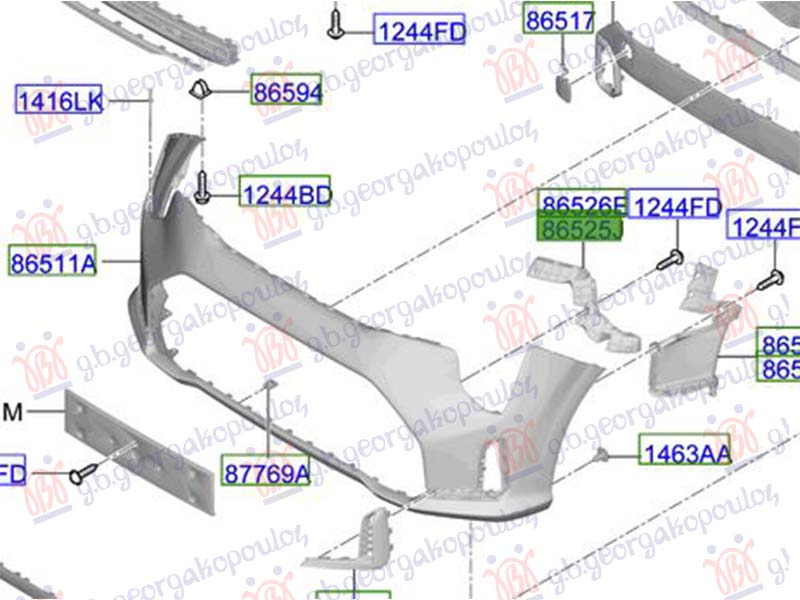 NOSAC PREDNJEG BRANIKA PLASTICNI