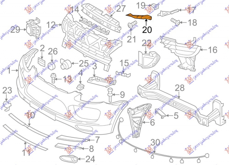 NOSAC PREDNJEG BRANIKA UNUTR. GORNJI