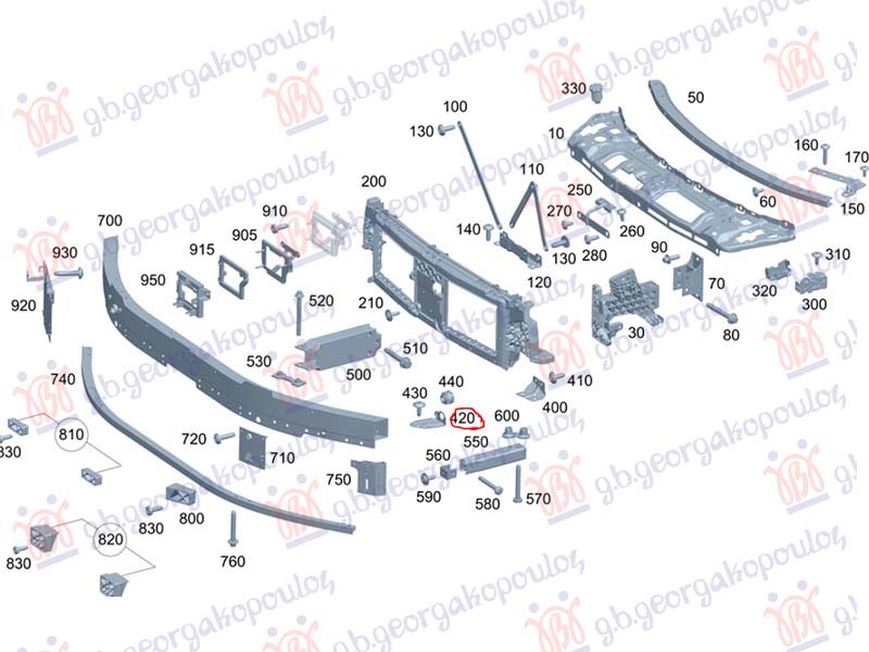 NOSAC SINE PREDNJEG BRANIKA METAL
