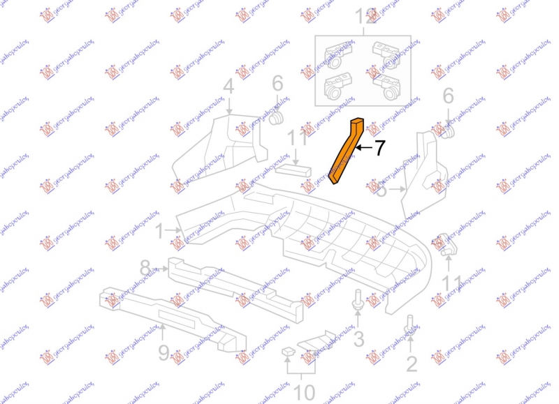 NOSAC ZADNJEG BRANIKA