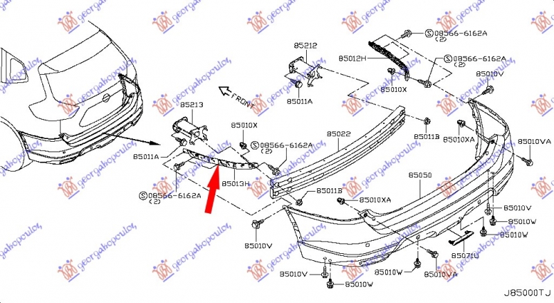 NOSAC ZADNJEG BRANIKA