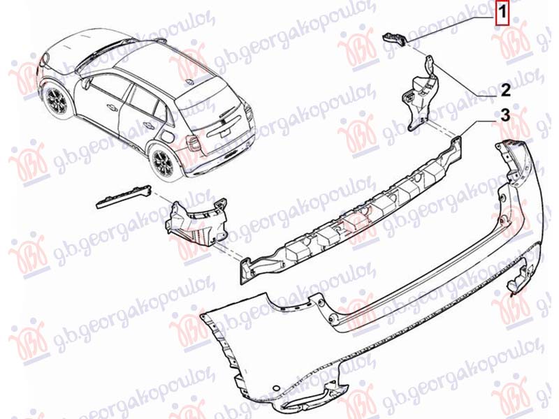 NOSAC ZADNJEG BRANIKA BOCNI PLASTICNI (O)