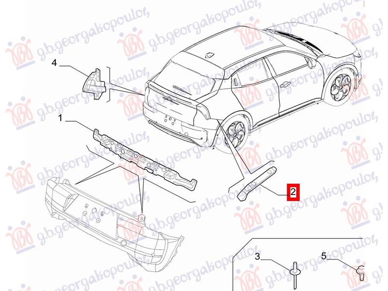 NOSAC ZADNJEG BRANIKA BOCNI PLASTICNI (O)