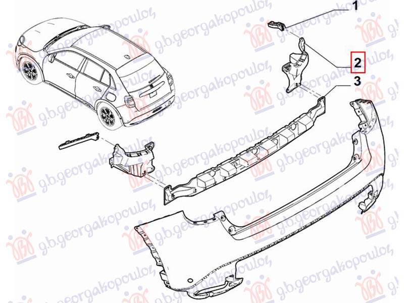 NOSAC ZADNJEG BRANIKA PLASTICNI (O)