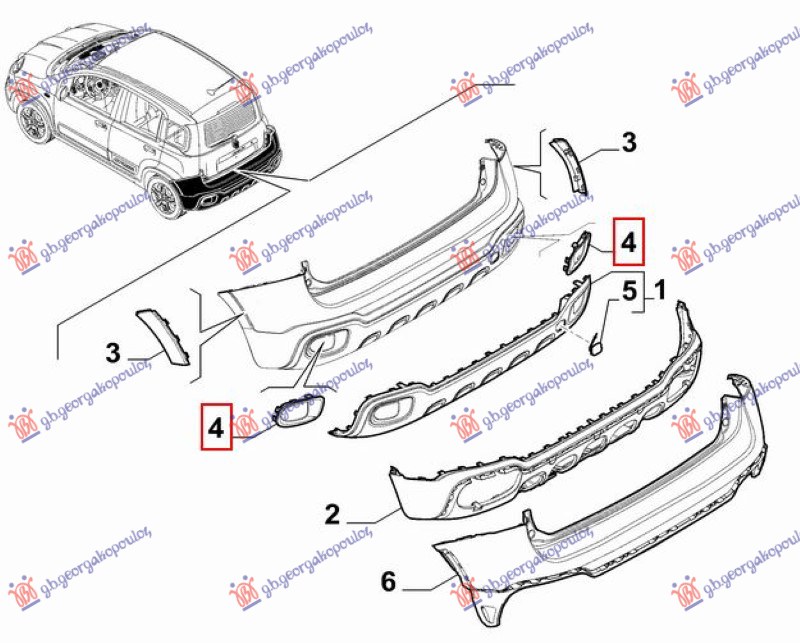 OKVIR ZADNJE MAGLENKE (CROSS) (O)