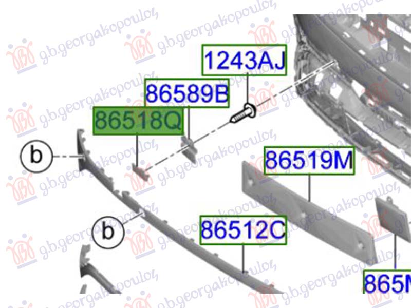 POKLOPAC KUKE PREDNJEG BRANIKA 24- (O)