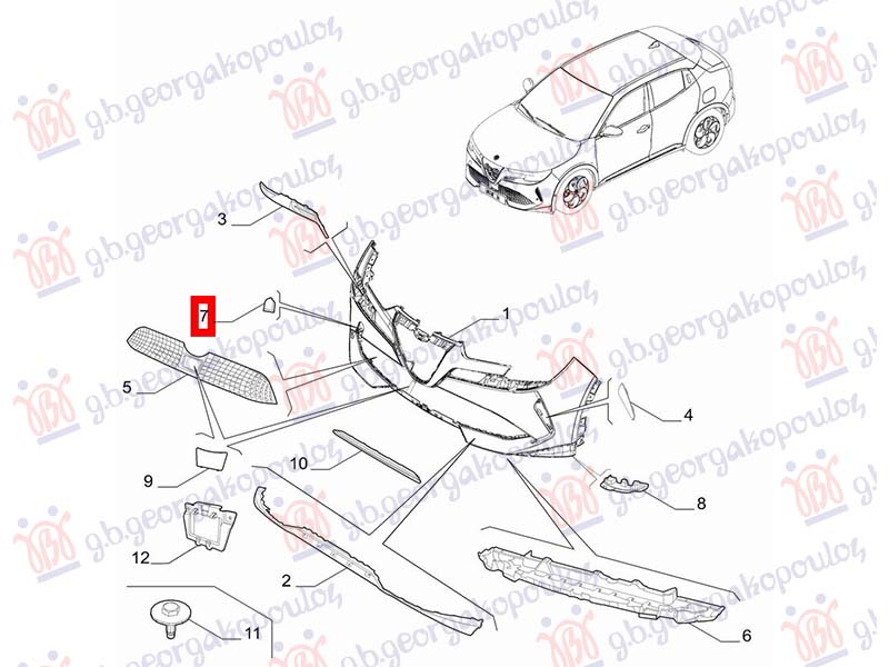 POKLOPAC KUKE PREDNJEG BRANIKA (O)