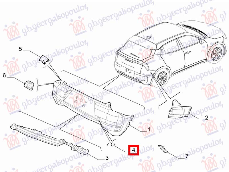 POKLOPAC KUKE ZADNJEG BRANIKA (O)