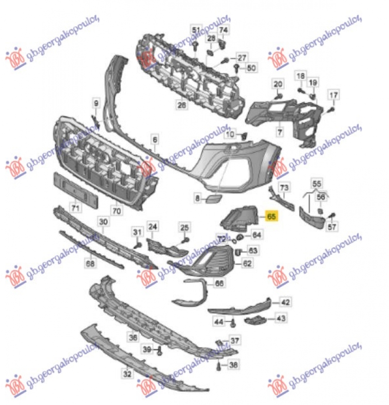POKLOPAC MAGLENKE PLASTICNI (S-LINE/SQ7)