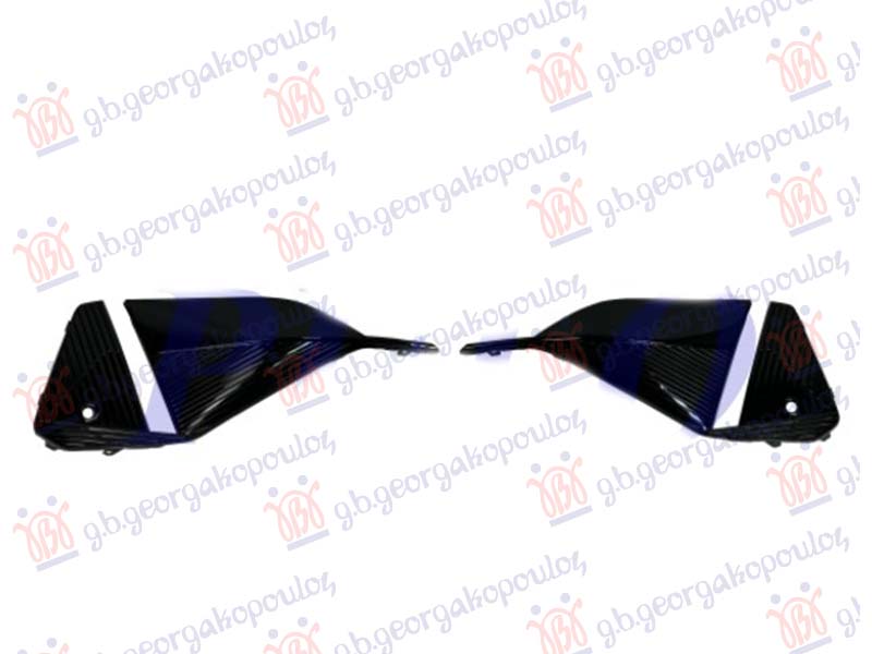 POKLOPAC MAGLENKE SJAJ-CRNI (1 PDC SENZOR) (SET 2 KOM)