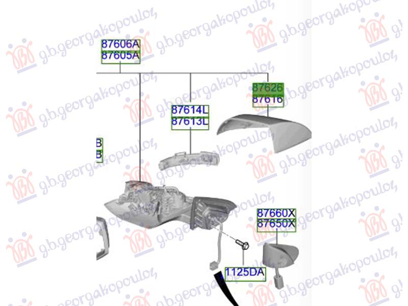 POKLOPAC RETROVIZORA