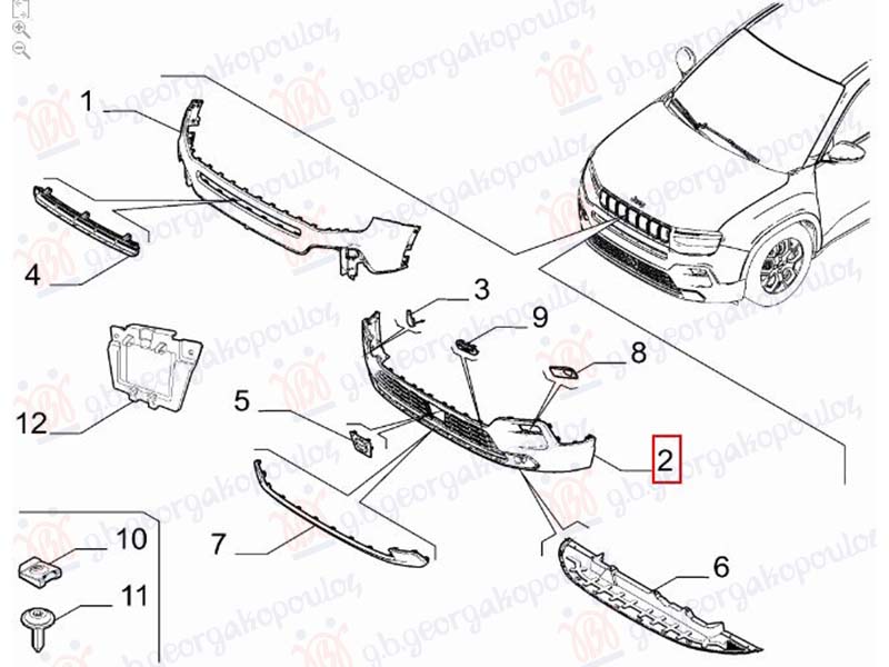 PREDNJI BRANIK DONJI (O)