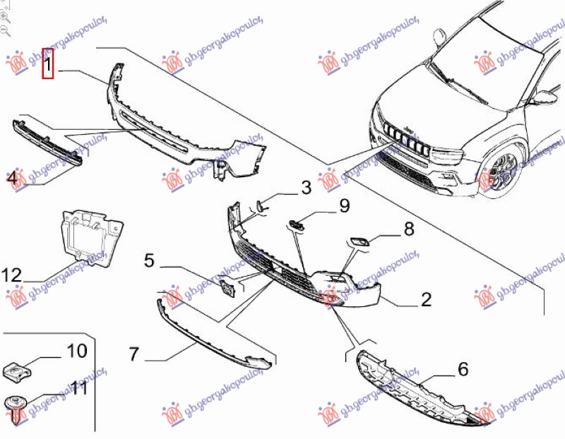 PREDNJI BRANIK GORNJI (O)