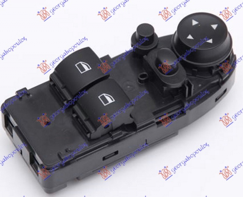 PREKIDAC U PREDNJIM VRATIMA (2 TASTERA) (ELEKTRO-SKLOPIV RETROVIZOR) (18 PIN)