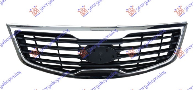 PVC MASKA HROM OKVIR CRNA REBRA