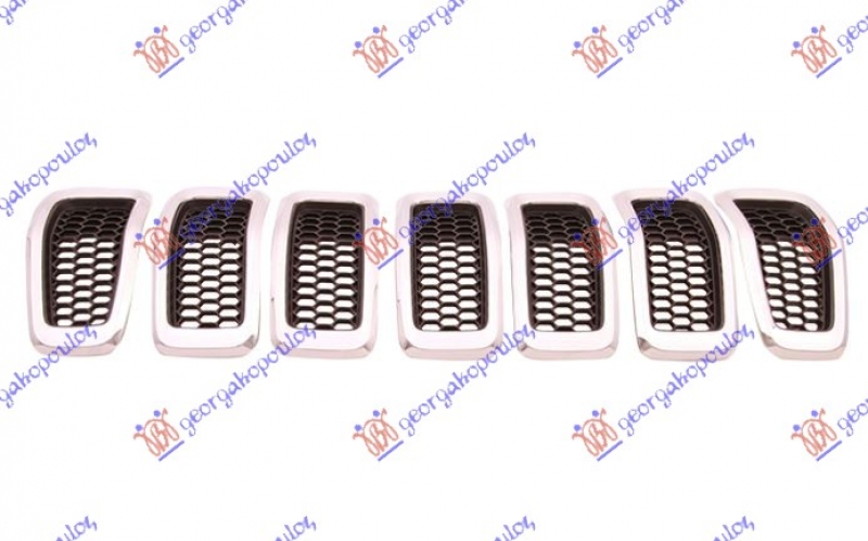 PVC MASKA KOMPLET CRNA/HROM(SET 7 KOM.)