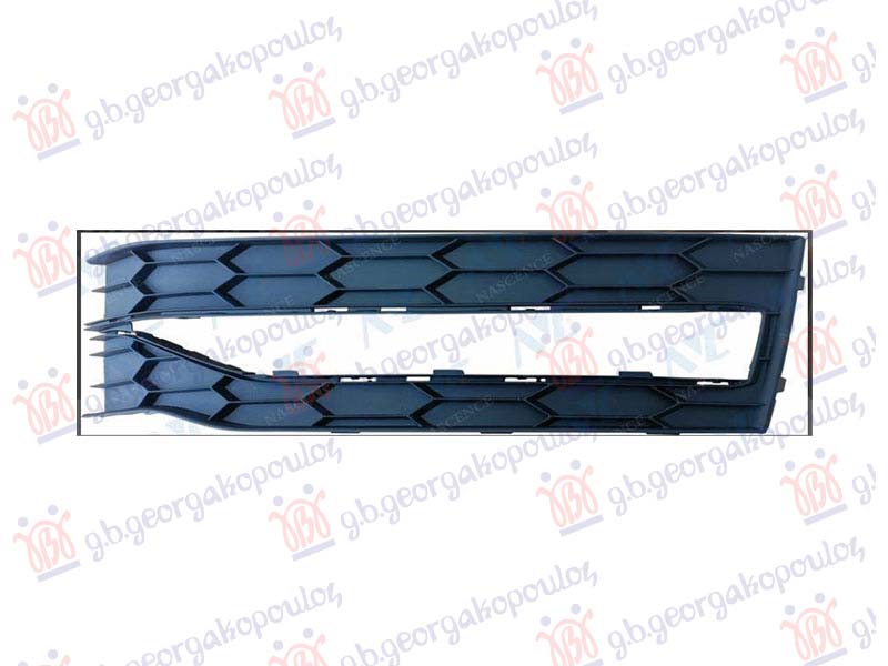 RESETKA PREDNJEG BRANIKA CRNA (SA MAGLENKOM) (OTVOR ZA LAJSNU)