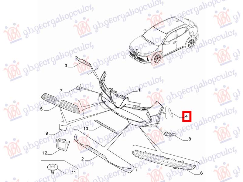 RESETKA PREDNJEG BRANIKA (O)