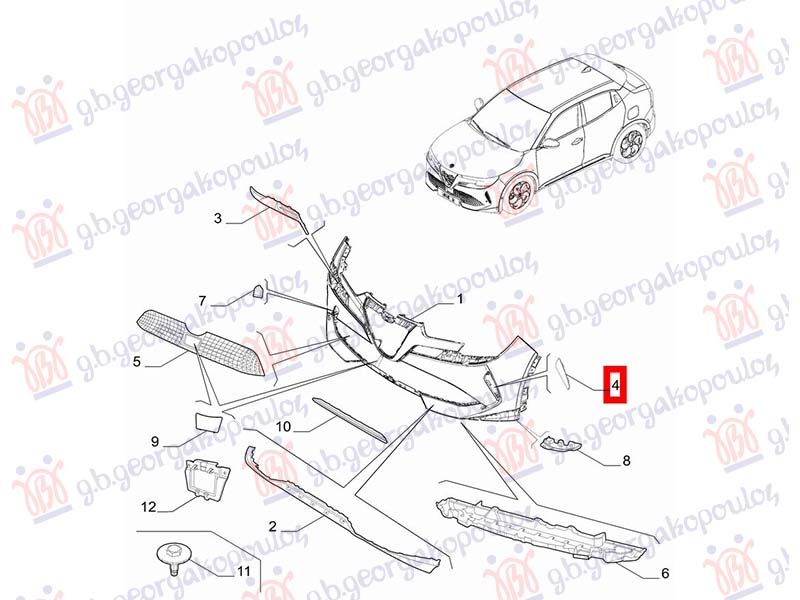 RESETKA PREDNJEG BRANIKA (O)