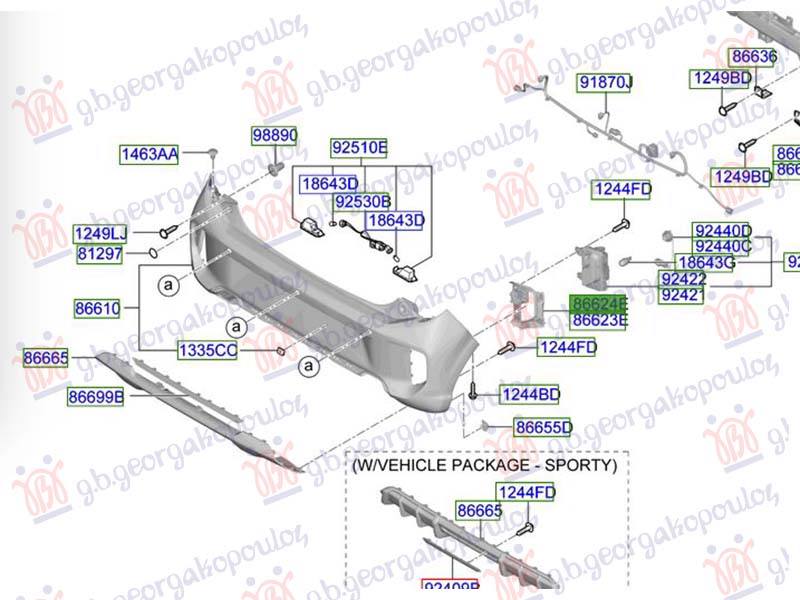 RESETKA ZADNJEG BRANIKA (MAGLENKA)