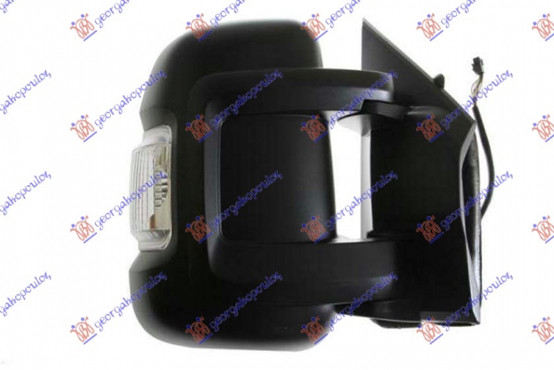 RETROVIZOR ELEKTRICNI SA GREJACEM KRATKI (MIGAVAC) (A KVALITET) (KONVEKSNO STAKLO)