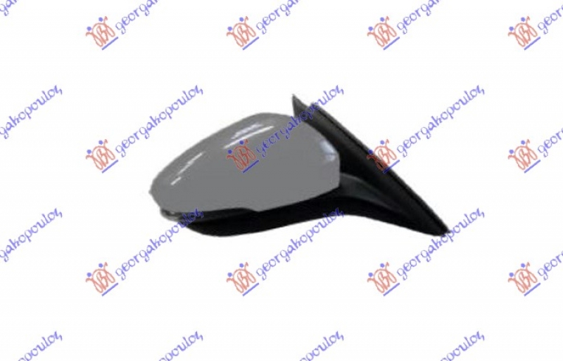 RETROVIZOR ELEKTRICNI SA GREJACEM PM (MIGAVAC) (MRTAV UGAO) (KONVEKSNO STAKLO)