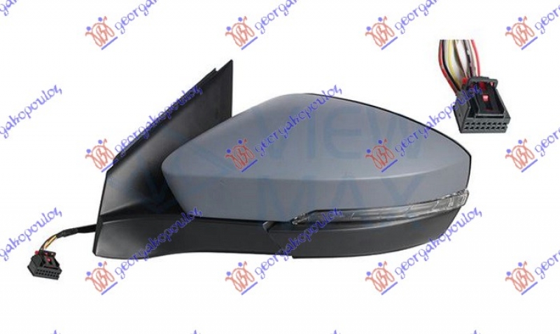 RETROVIZOR ELE. PM. (MIG) (8PIN) A KVA