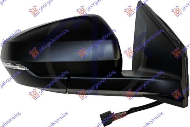 RETROVIZOR ELEK. CRNI MIGAVAC (6 PIN)