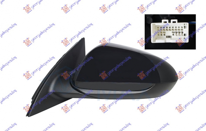 RETROVIZOR ELEKTR GREJ PM (5P) (A KVAL)