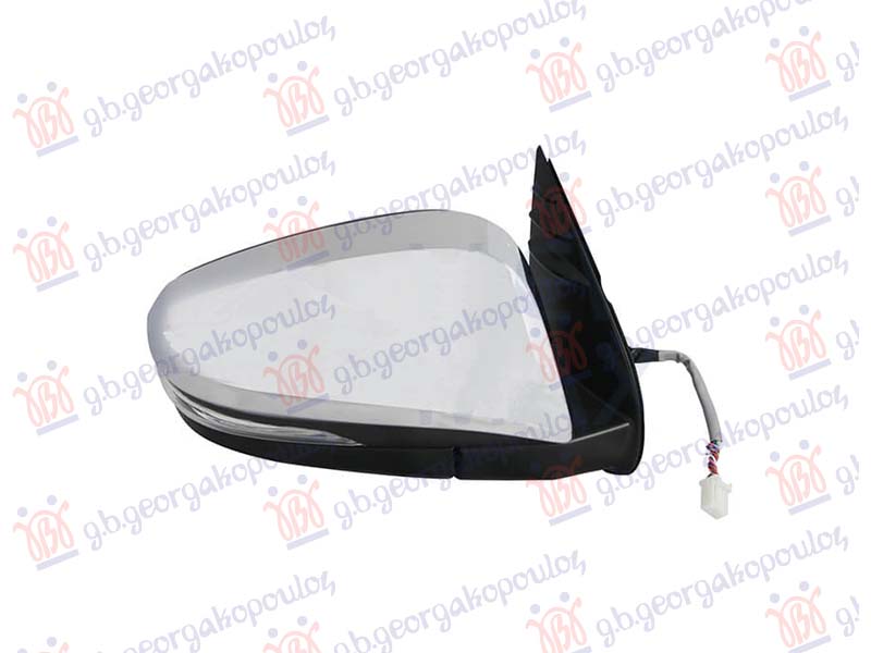 RETROVIZOR ELEKTRICNI HROM (ELEKTRO-SKLOPIV) (MIGAVAC) (A KVALITET) (KONVEKSNO STAKLO)