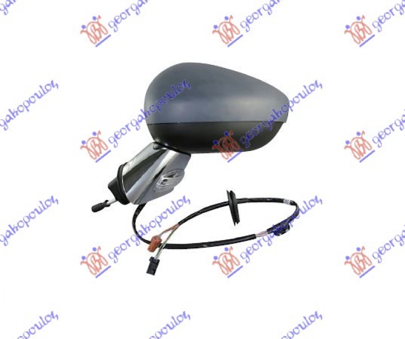 RETROVIZOR ELEKTRICNI PM (MIGAVAC) (SENZOR) (HROM NOSAC) (KONVEKSNO STAKLO)