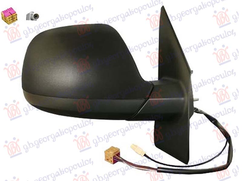 RETROVIZOR ELEKTRICNI SA GREJACEM (CIP ANTENE AM/FM) (KONVEKSNO STAKLO)