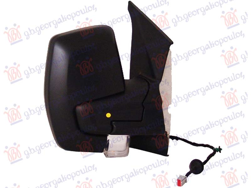 RETROVIZOR ELEKTRICNI SA GREJACEM (ELEKTRO-SKLOPIV) (MIGAVAC) (POZICIONO SVETLO 16W) (KONVEKSNO STAKLO)