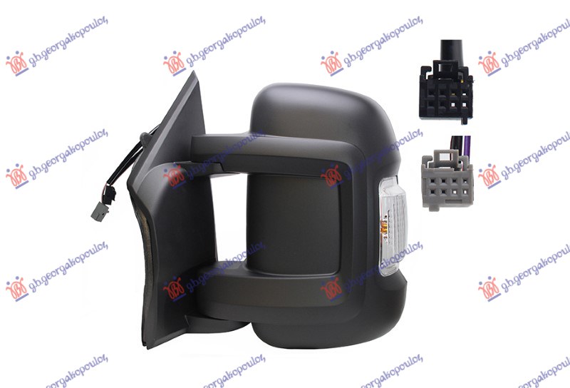 RETROVIZOR ELEKTRICNI SA GREJACEM KRATKI (ELEKTRO-SKLOPIV) (MIGAVAC) (SENZOR) (8 OTV 8 PIN + 8 OTV 4 PIN) (A KVALITET)