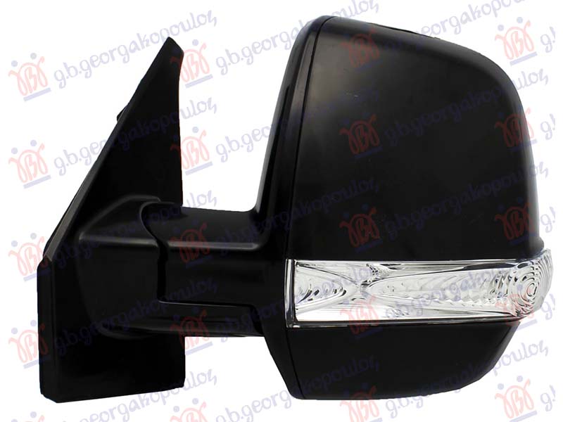 RETROVIZOR ELEKTRICNI SA GREJACEM (MIGAVAC) (CARGO) (KONVEKSNO STAKLO)