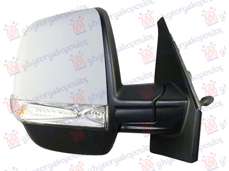 RETROVIZOR ELEKTRICNI SA GREJACEM (MIGAVAC) (SENZOR) (CARGO) (KONVEKSNO STAKLO)