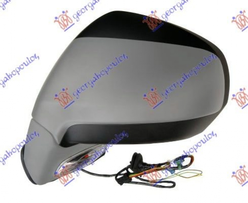 RETROVIZOR ELEKTRICNI SA GREJACEM (MIGAVAC) (SVETLO) (KONVEKSNO STAKLO)