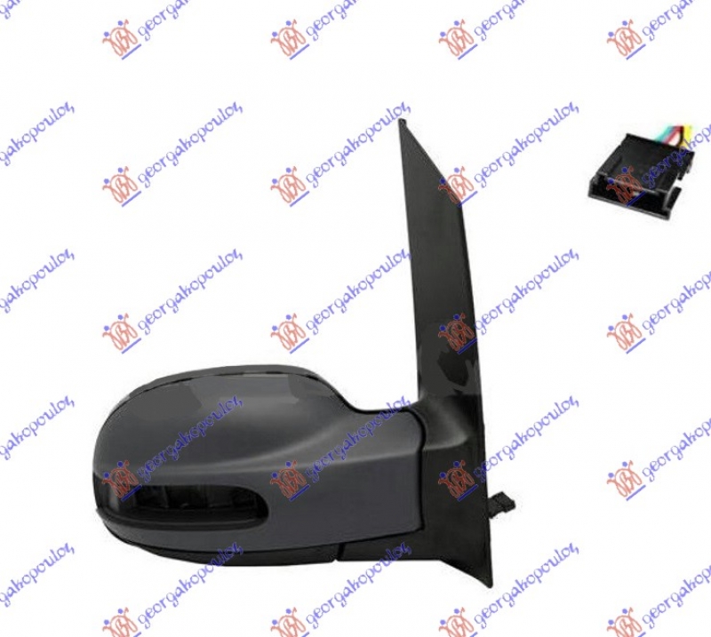 RETROVIZOR ELEKTRICNI SA GREJACEM (OTVOR ZA MIGAVAC) (VIANO)