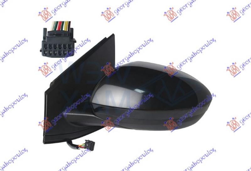 RETROVIZOR ELEKTRICNI SA GREJACEM PM (5 PIN) (KONVEKSNO STAKLO)